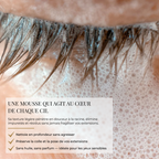 Mousse nettoyante cils
